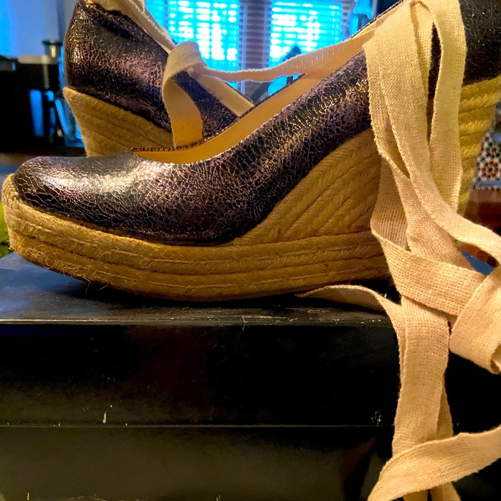 Metallic espadrille
